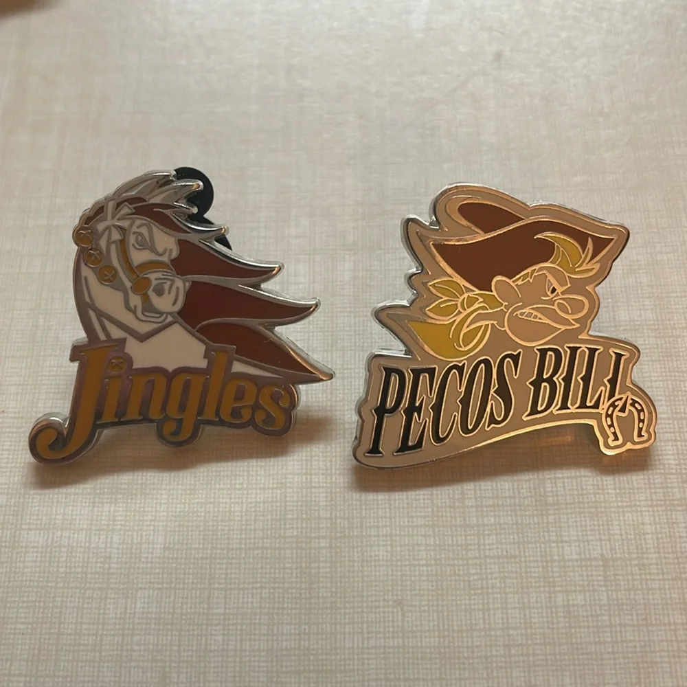 Disney Trading Pins-Set of 5 (Pecos Bills, Jingles, 3 Disney Birds)